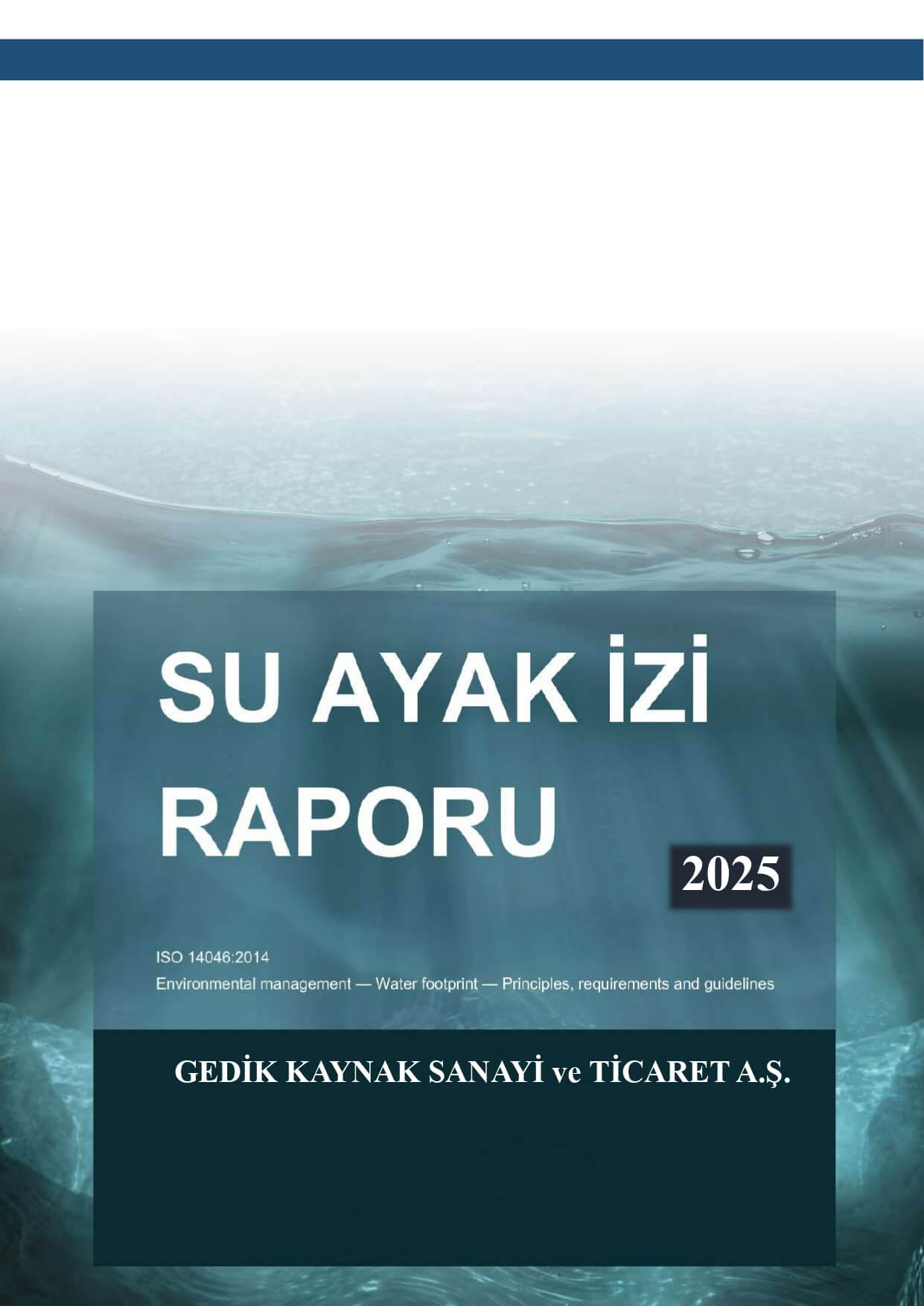 Su Ayak İzi Raporu
